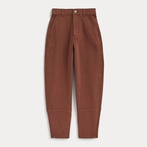 Everlane The Utility Barrel Pants Cotton Stretch Brown Size 2